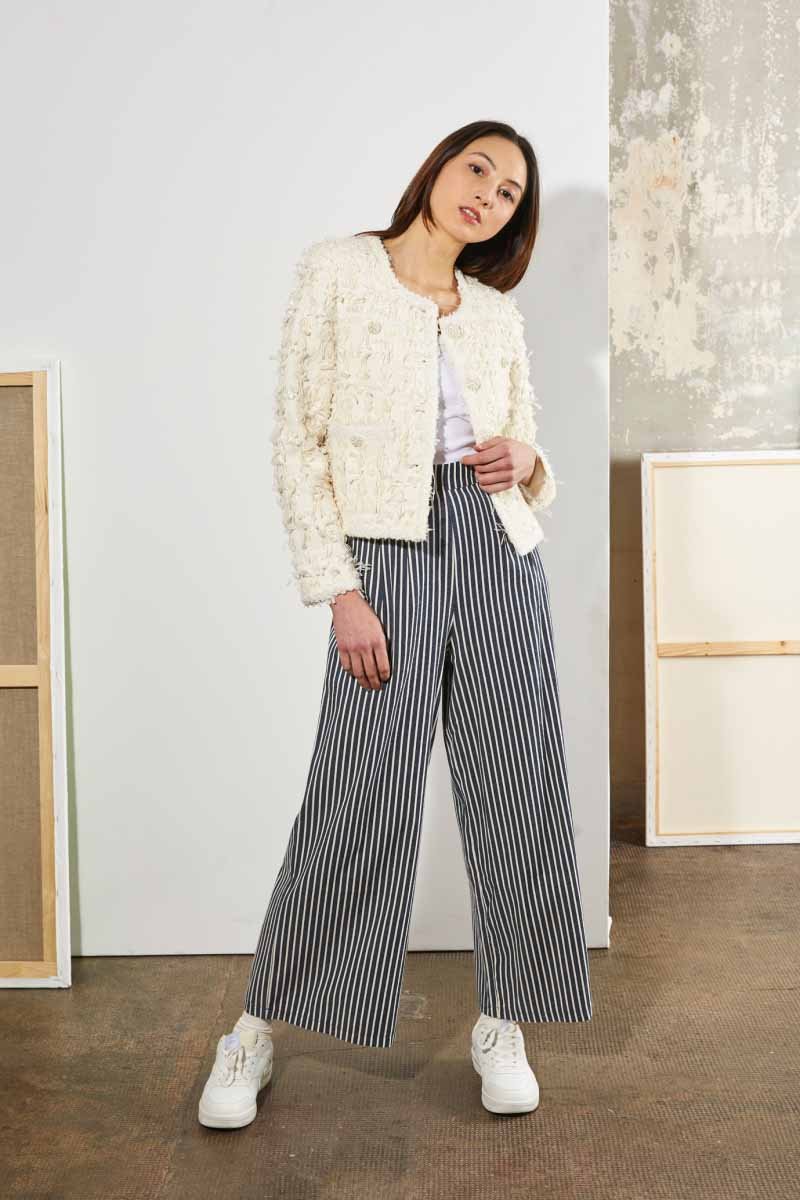 Pantalón de la marca Elli White Rayas